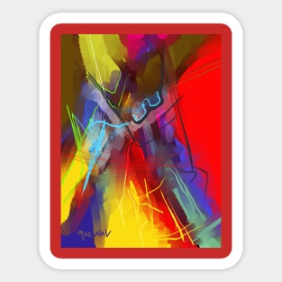 Vibrant Abstract Sticker